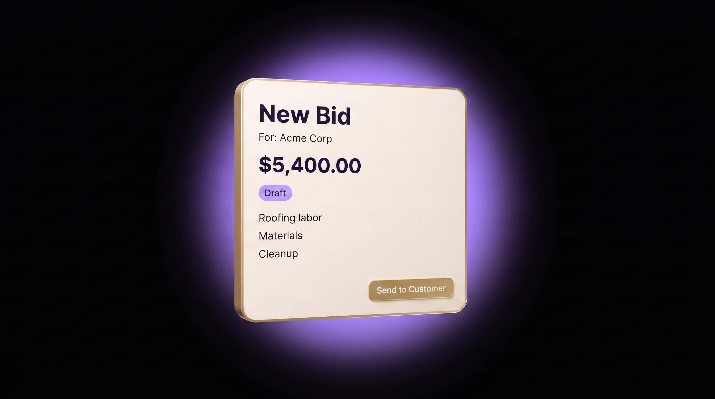 Tidy bid calculator with per-user pricing math